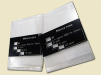 Шильды на прозрачном пластике (ПЭТ)